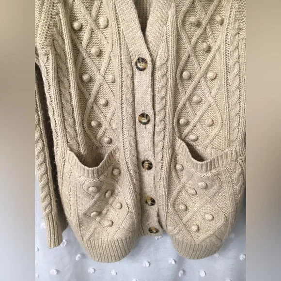 Long Pom Pom cardigan - Picture 2 of 2